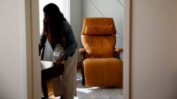 Patients receiving ketamine-assisted psychotherapy often sit in a controlled environment, such as this one seen at Field Trip psychedelic therapy clinic in Toronto, Ontario, Canada.  A new pill being studied could move ketamine treatment from the clinic to patients' homes.