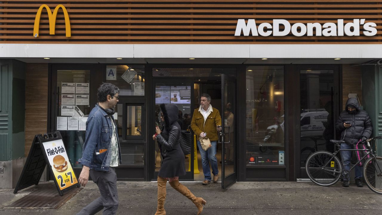 A McDonald's location in New York, on Wednesday, April 6, 2023. 
