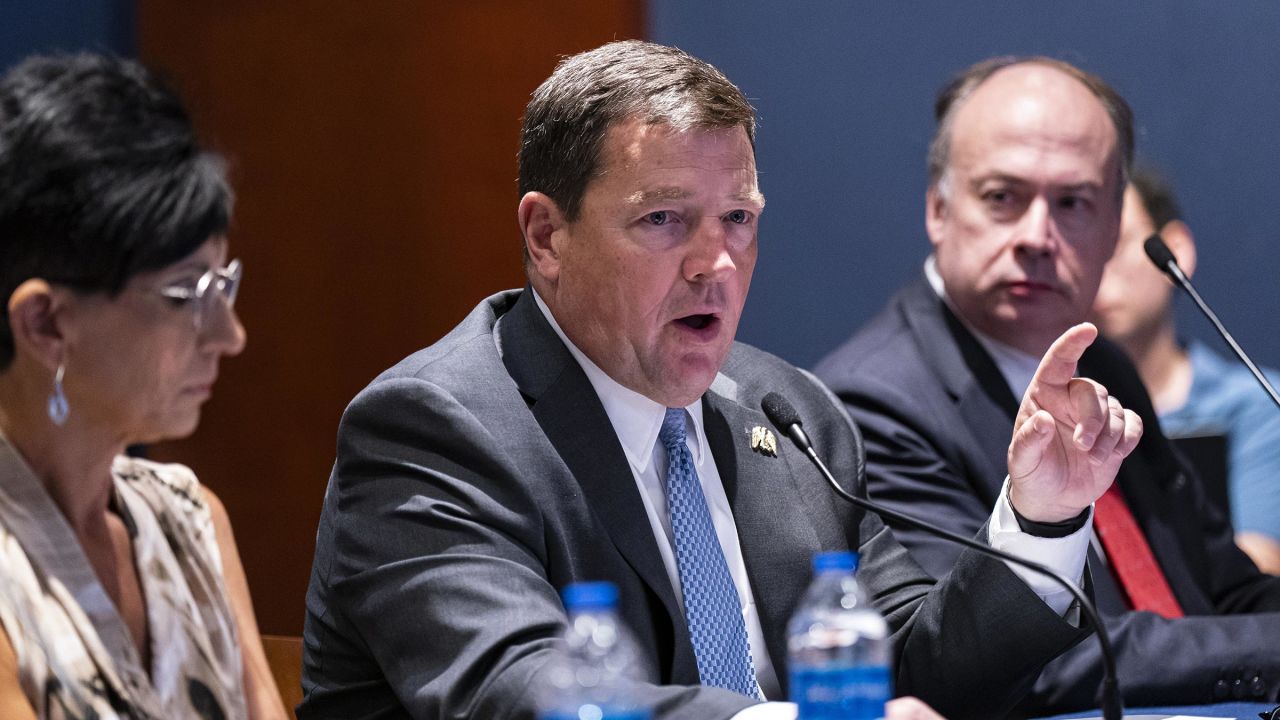 In this June 23, 2023 photo, Ed Martin speaks during a hearing in Washington, DC.