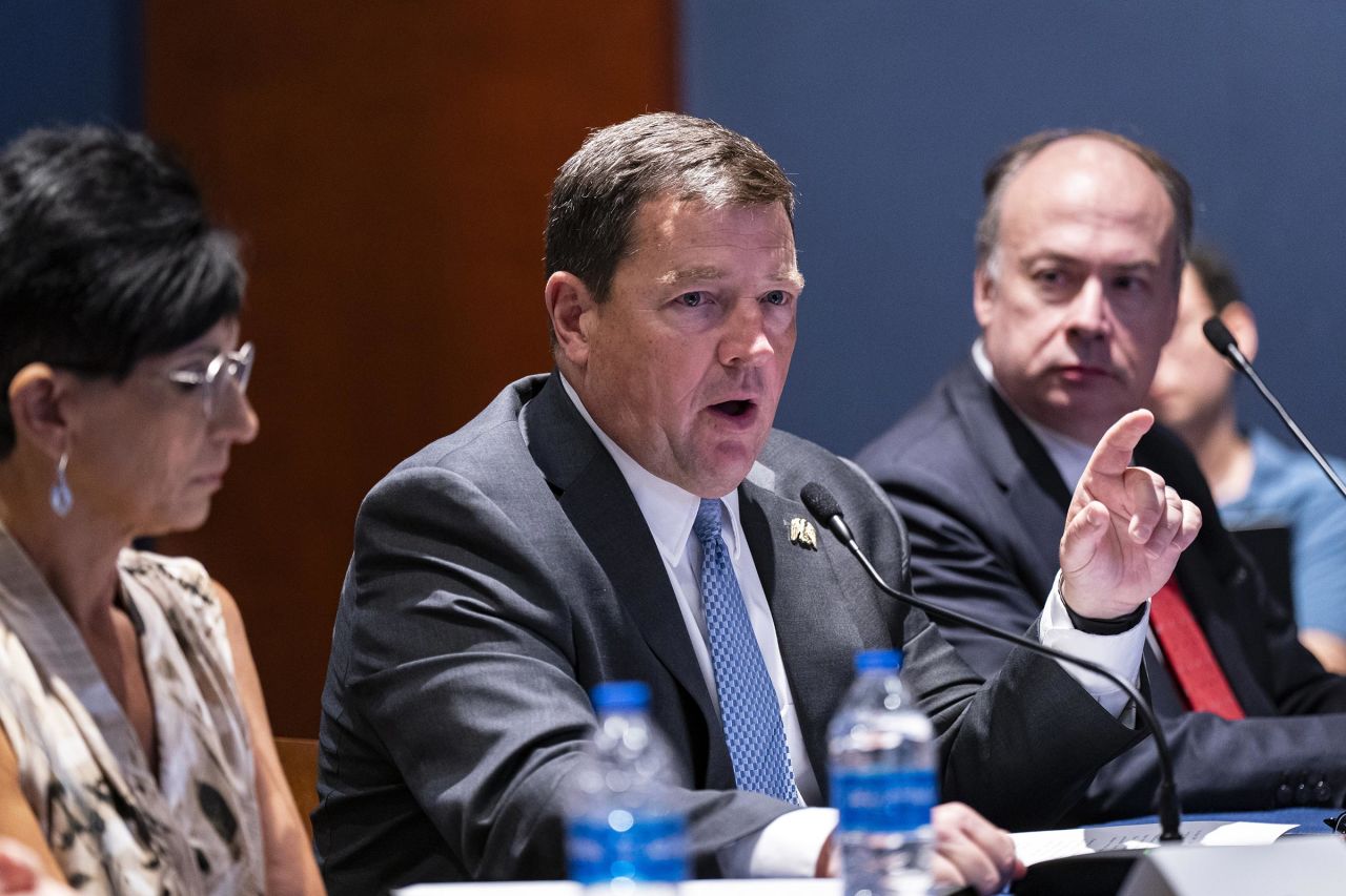 In this June 23, 2023 photo, Ed Martin speaks during a hearing in Washington, DC.