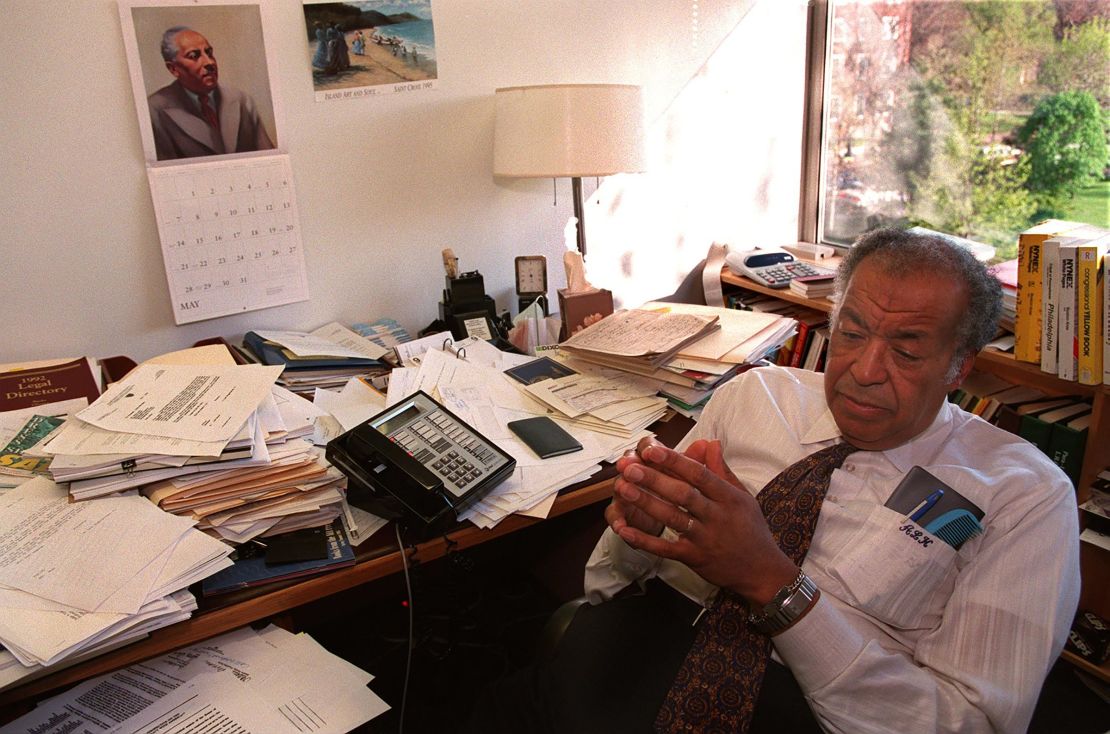 This 1995 photo shows Leon Higginbotham, whom President Jimmy Carter appointed to the Philadelphia-based 3rd Circuit in 1977. 