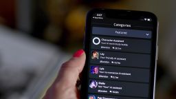 The Charcter.AI app on a smartphone arranged in the Brooklyn borough of New York, US, on Wednesday, July 12, 2023.