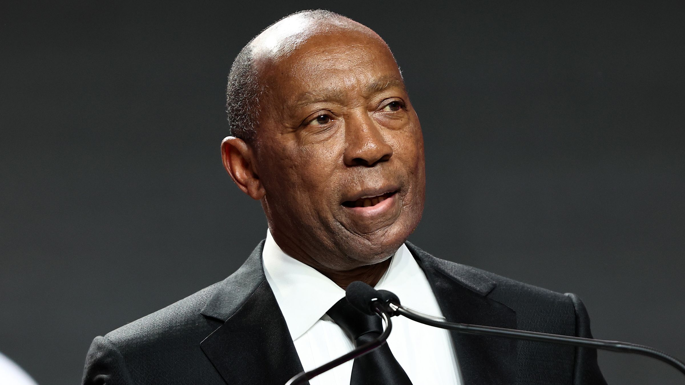 Sylvester Turner speaks on stage during the National Urban League Conference Whitney M. Young, Jr. Awards Gala on July 28, 2023 in Houston.