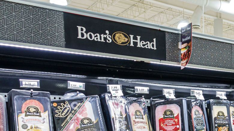 This 2024 photo shows Boar's Head deli meats on display at a Publix in Athens, Georgia. 