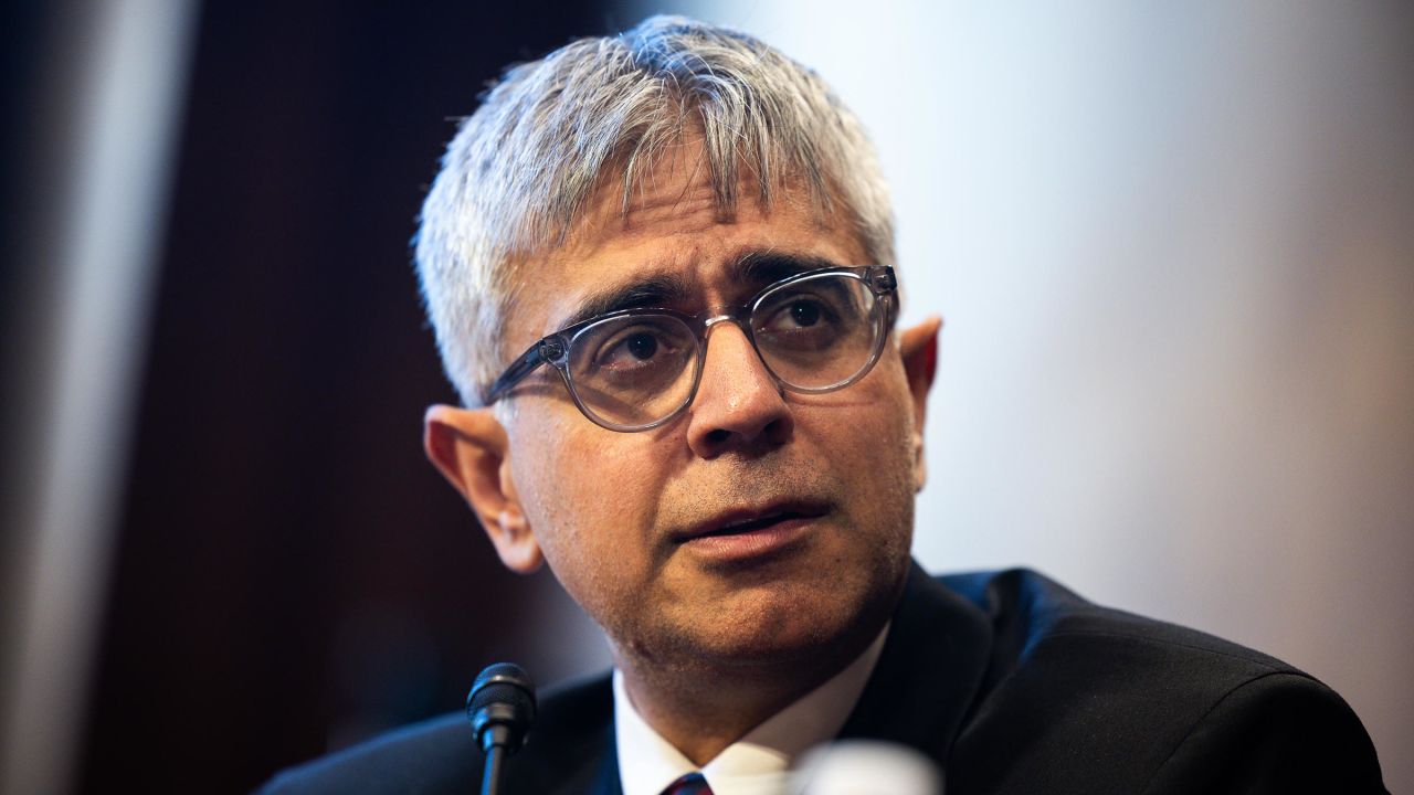 This December 2023 photo shows Adeel Abdullah Mangi during a Senate Judiciary Committee nomination hearing in Washington, DC.