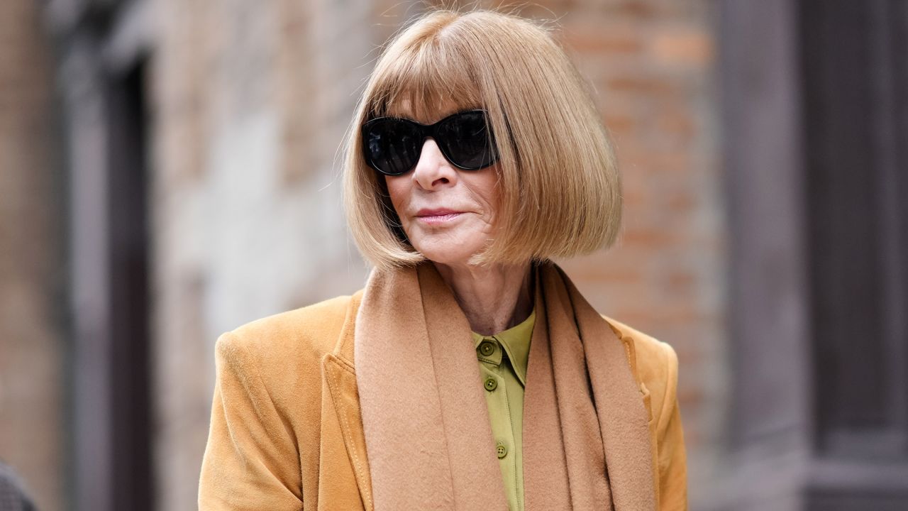 In this February 2024 photo, Anna Wintour is seen during New York Fashion Week in New York City.