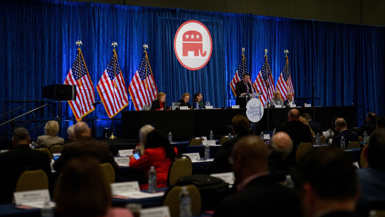 Drew McKissick, chair of the South Carolina Republican Party, during the Republican National Committee spring meeting in Houston, Texas, on Friday, March 8.