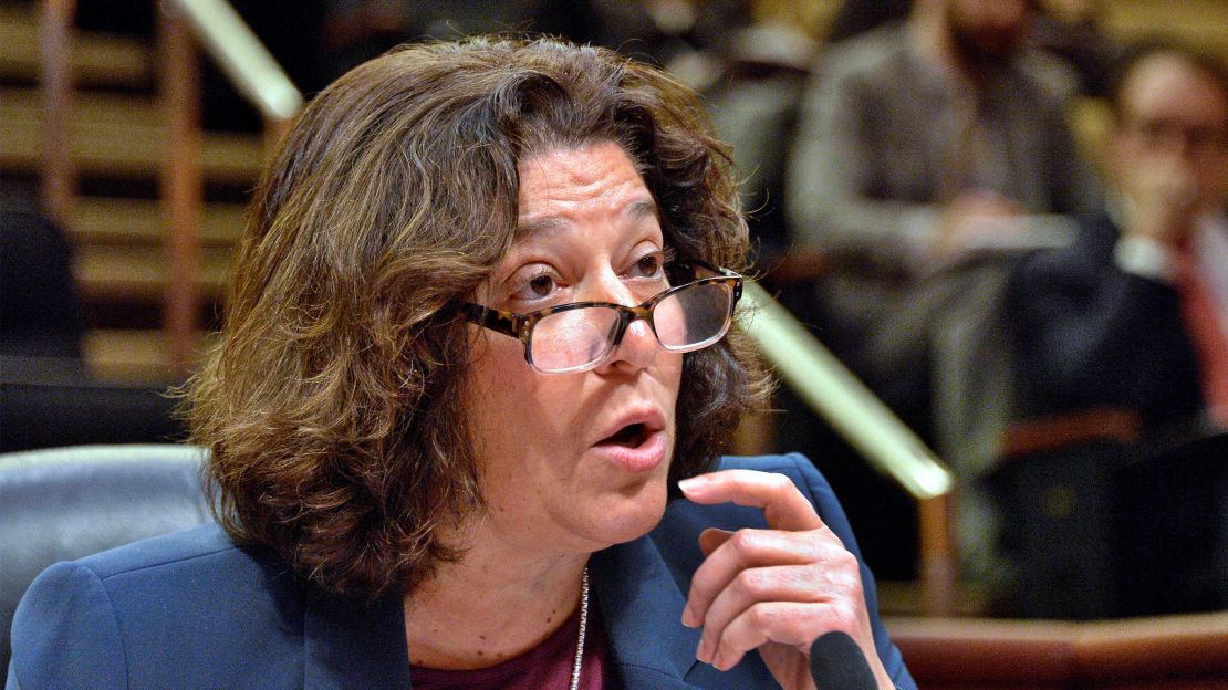 Maria Vullo, the former superintendent of the New York State Department of Financial Services, in November 2018 in Albany, New York.