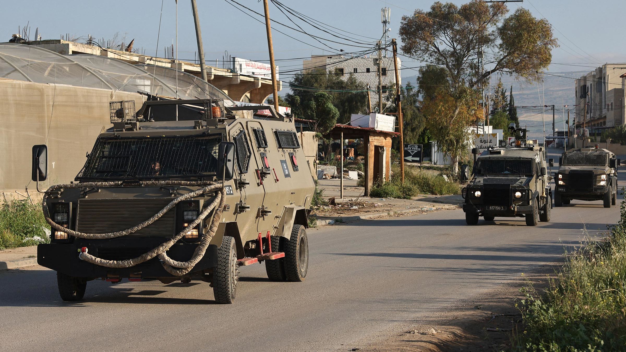 Israeli forces raid the al-Faraa camp for Palestinian refugees in the occupied West Bank on April 12.