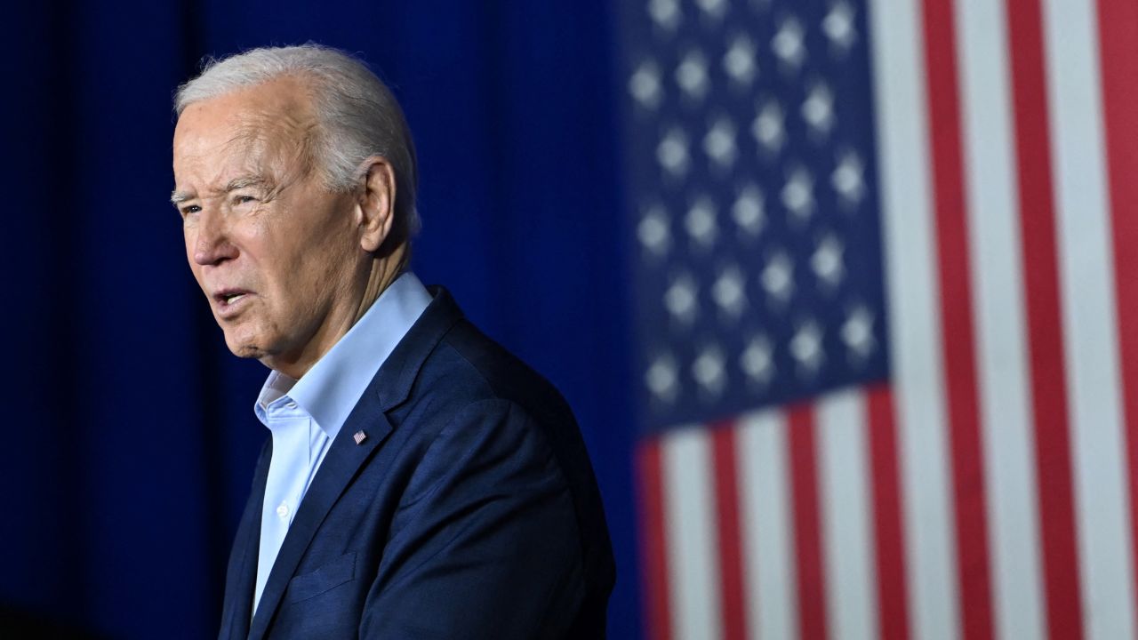 President Joe Biden speaks during a campaign event at the Scranton Cultural Center at the Masonic Temple in Scranton, Pennsylvania, on April 16, 2024. 