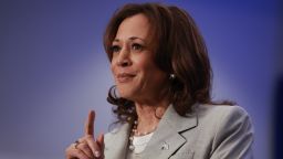 Vice President Kamala Harris speaks about Florida’s new 6-week abortion ban during an even the Prime Osborn Convention Center on May 01, 2024 in Jacksonville, Florida.