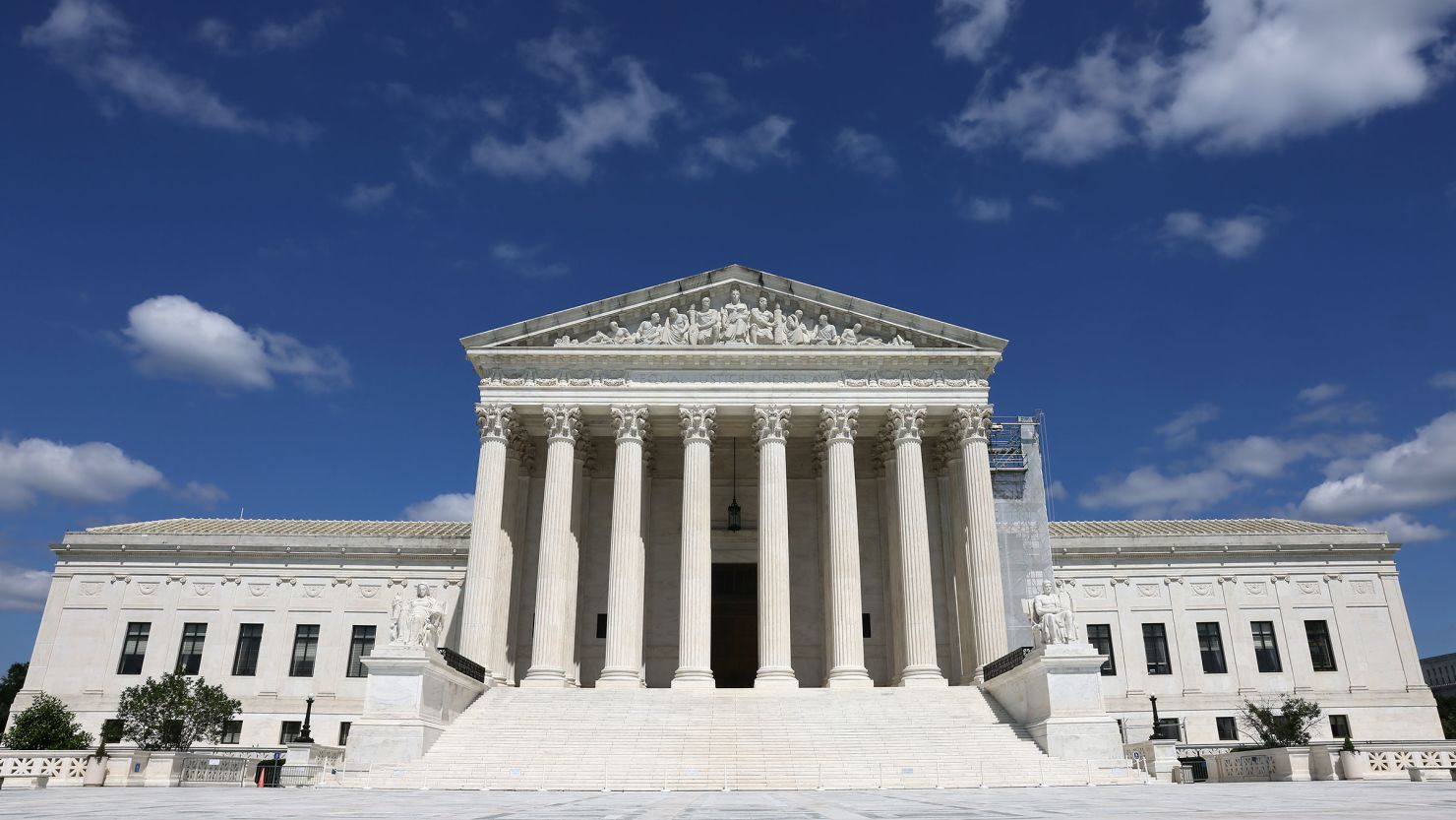 The US Supreme Court building prior to a roundtable discussion on Supreme Court Ethics conducted by Democrats of the House Oversight and Accountability Committee at the Rayburn House Office Building on June 11 in Washington, DC. 