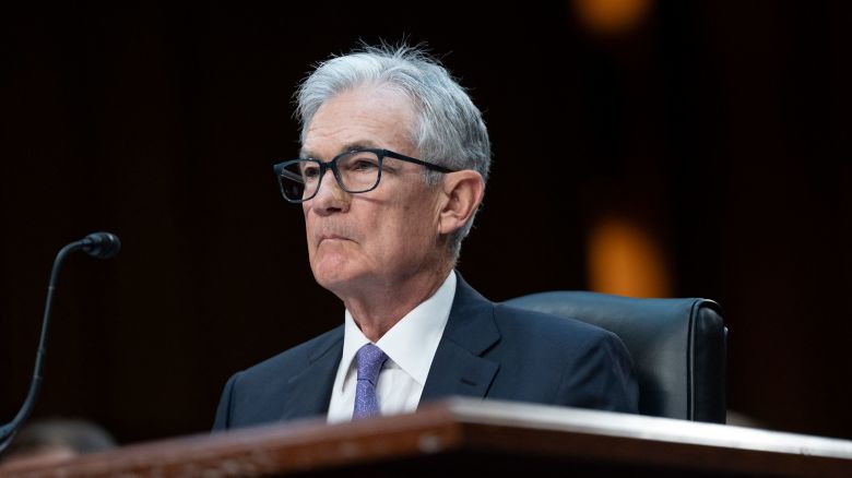 US Federal Reserve Chair Jerome Powell testifies before the Senate Banking, Housing, and Urban Affairs Hearings to examine the Semiannual Monetary Policy Report to Congress at Capitol Hill in Washington, DC, on July 9.
