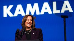 Vice President Kamala Harris speaks at the American Federation of Teachers' 88th National Convention on July 25, 2024 in Houston.