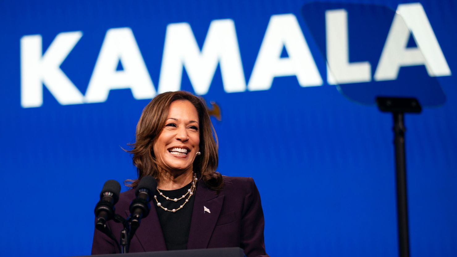 Vice President Kamala Harris speaks at the American Federation of Teachers' 88th National Convention on July 25, 2024, in Houston.