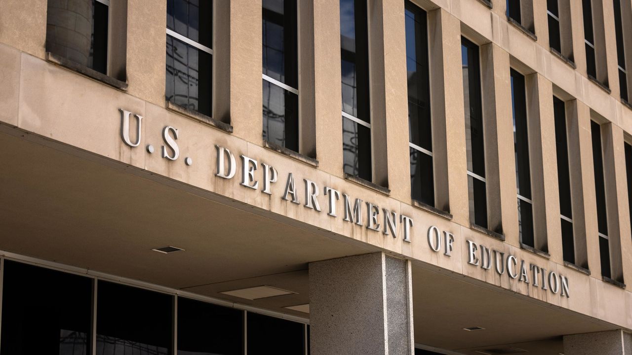 The US Department of Education building is seen on August 21, 2024 in Washington, DC. 