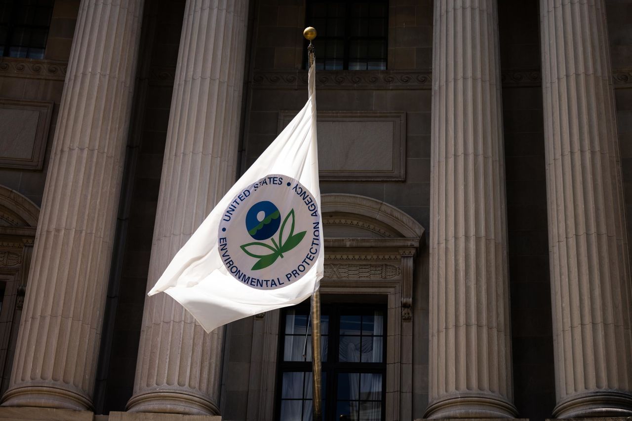 The United States Environmental Protection Agency building is seen on August 21, 2024 in Washington, DC. 