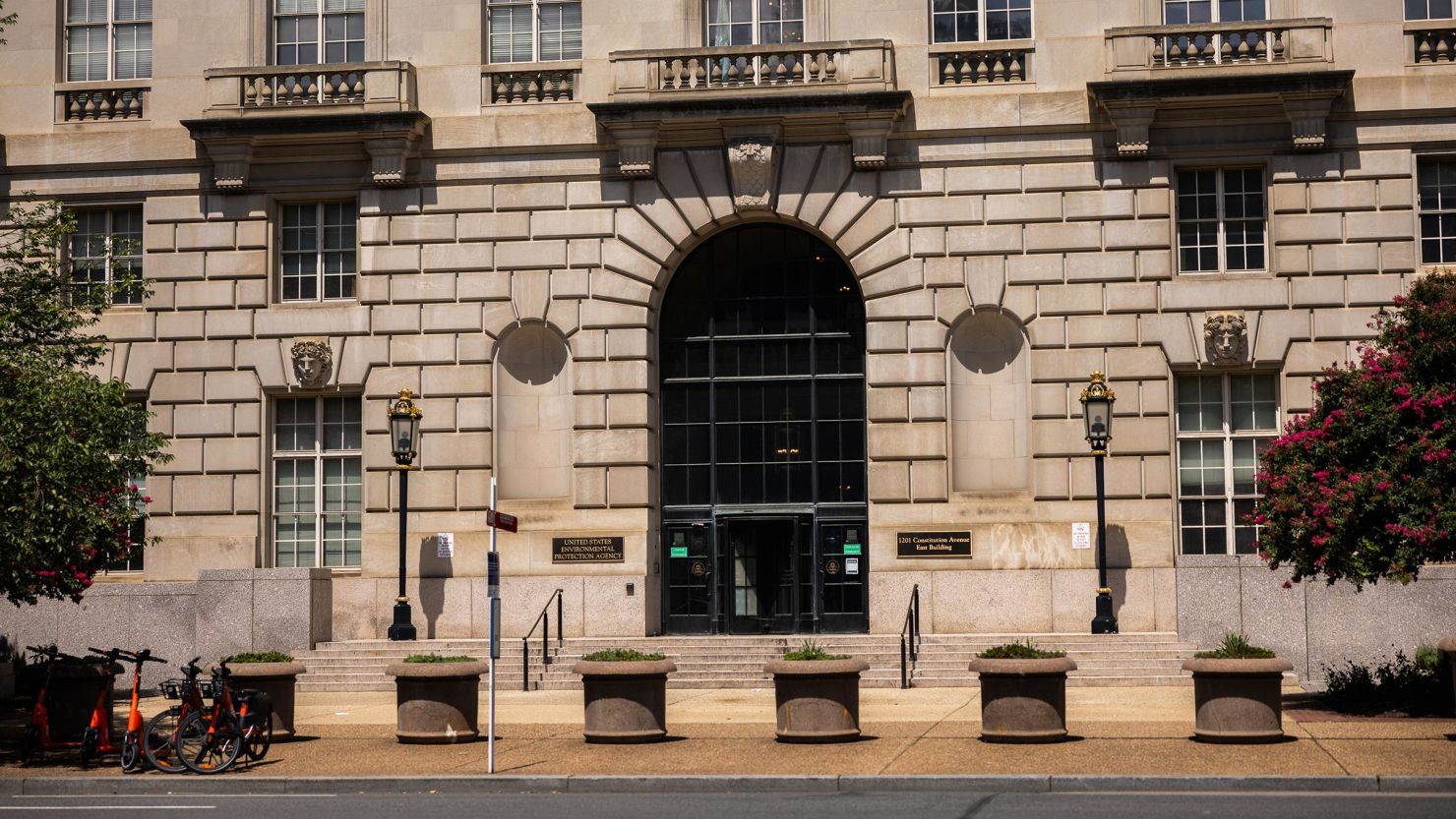 The United States Environmental Protection Agency building is seen on August 21, 2024 in Washington, DC.