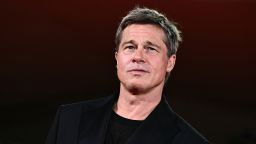 In this September 2024 photo, Brad Pitt attends the red carpet of the movie "Wolfs" presented out of competition during the 81st International Venice Film Festival.