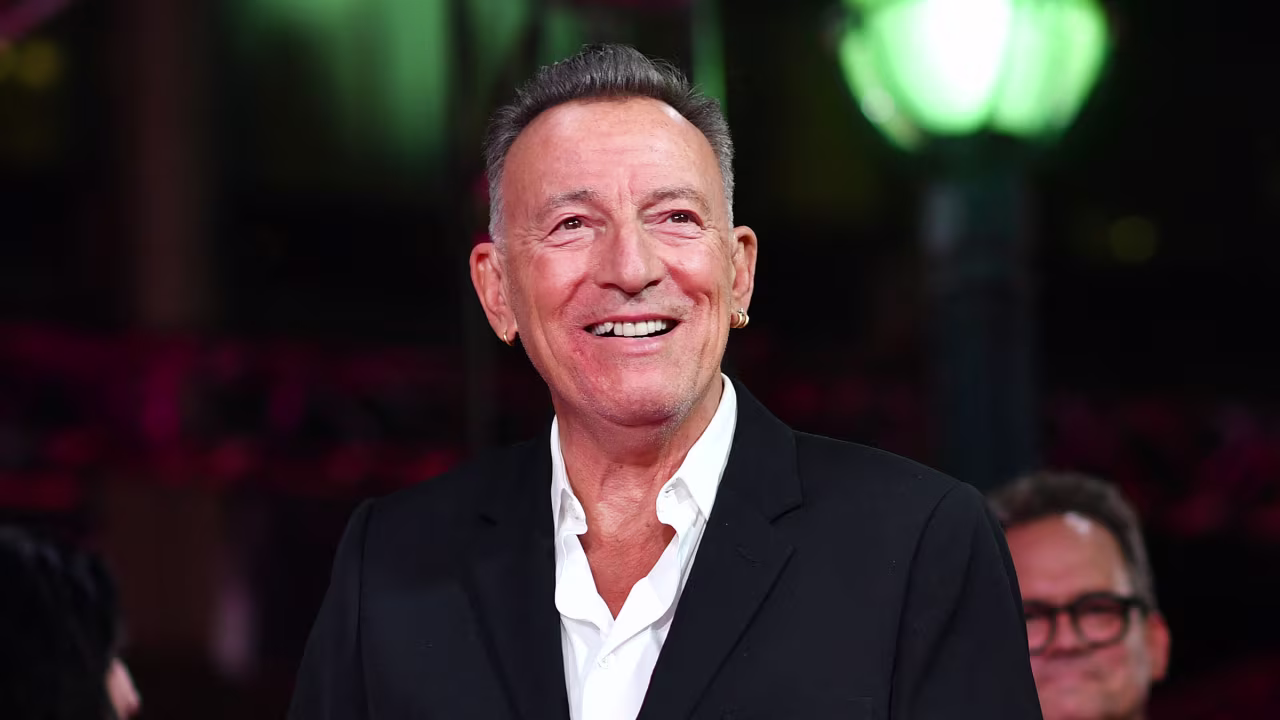Bruce Springsteen at the Roy Thomson theatre in Toronto, Ontario, Canada, on September 8.