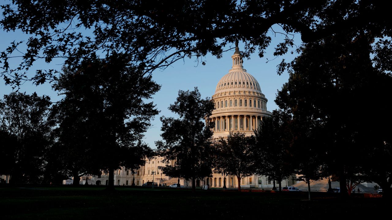 The US Capitol Building during sunrise on September 5, 2024 in Washington, DC.