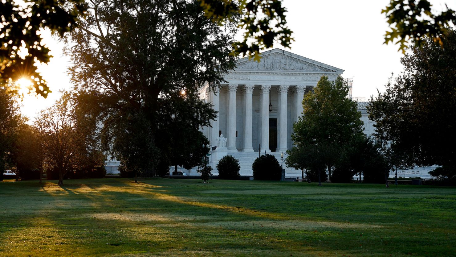 A view of the US Supreme Court Building during sunrise on September 5, 2024 in Washington, DC.