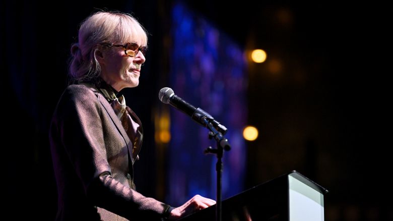 E. Jean Carroll speaks onstage during the 2024 Make Equality Reality Gala at Sony Hall on October 8, 2024 in New York City.