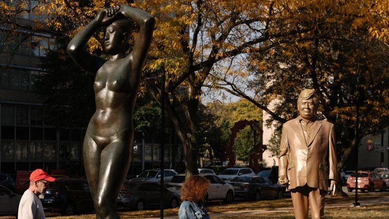 More anti-Trump statues are popping up across US. Anonymous artist attached to the project says there could be more