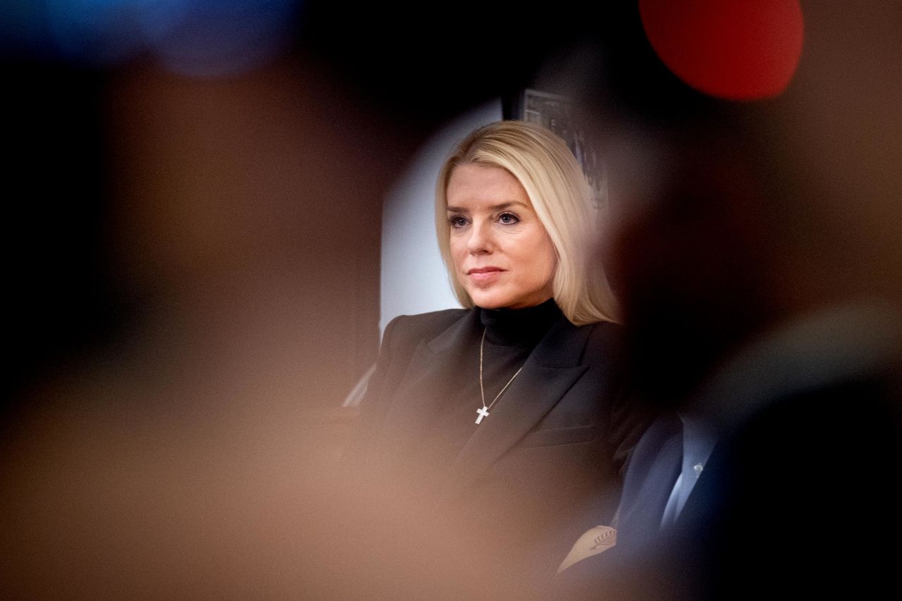 President-elect Donald Trump's nominee for Attorney General Pam Bondi meets with Senate Judiciary Committee Ranking Member Sen. Lindsey Graham in his office at the Russell Senate Office Building on December 2, in Washington, DC. 