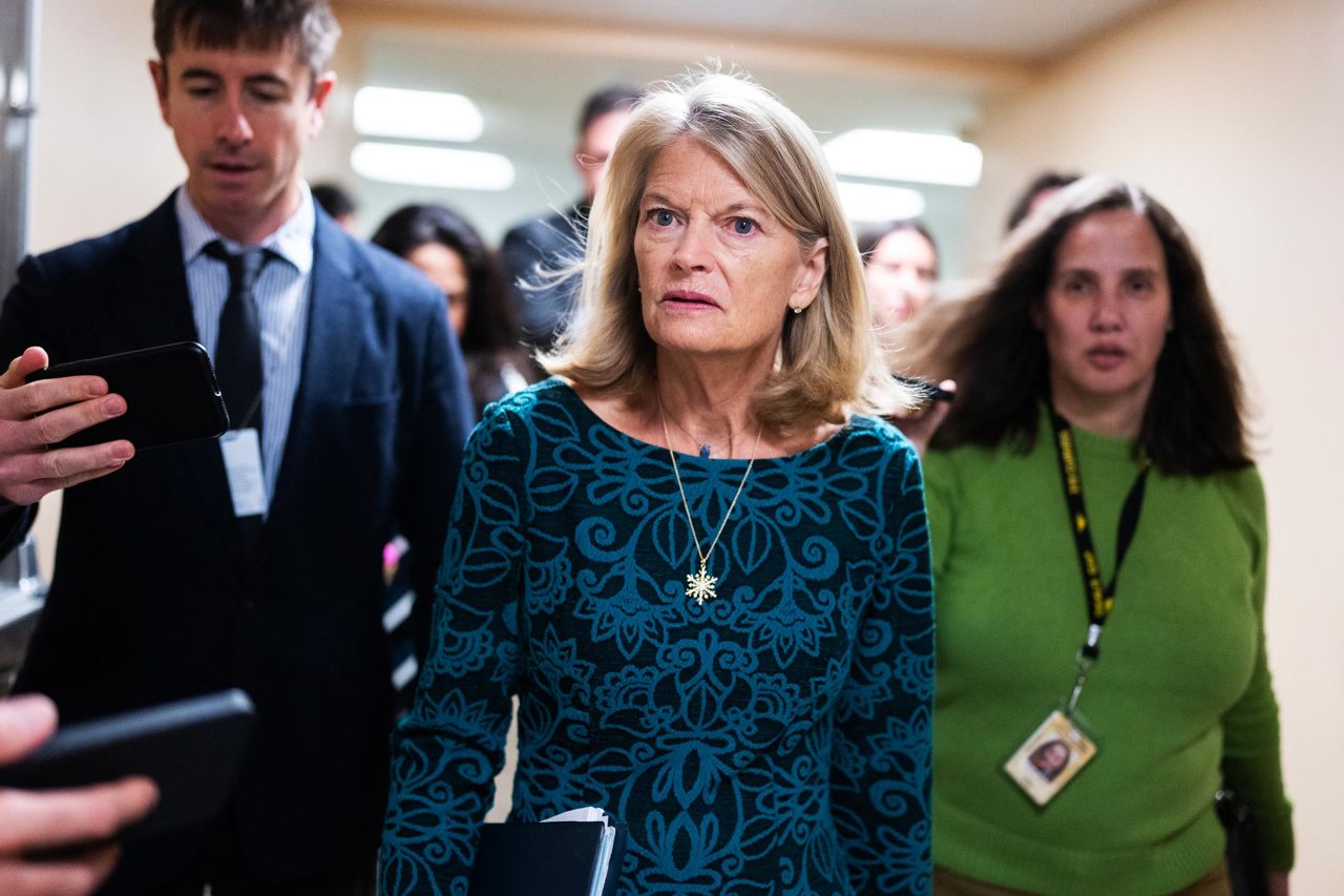 Sen. Lisa Murkowski is seen in the US Capitol on Wednesday, December 4.