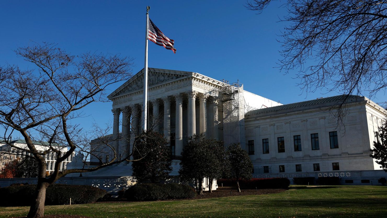 The US Supreme Court Building is seen on December 3, in Washington, DC. 