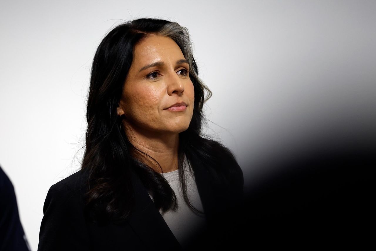 Tulsi Gabbard arrives for a meeting at the Hart Senate Office Building on December 10, in Washington, DC. 