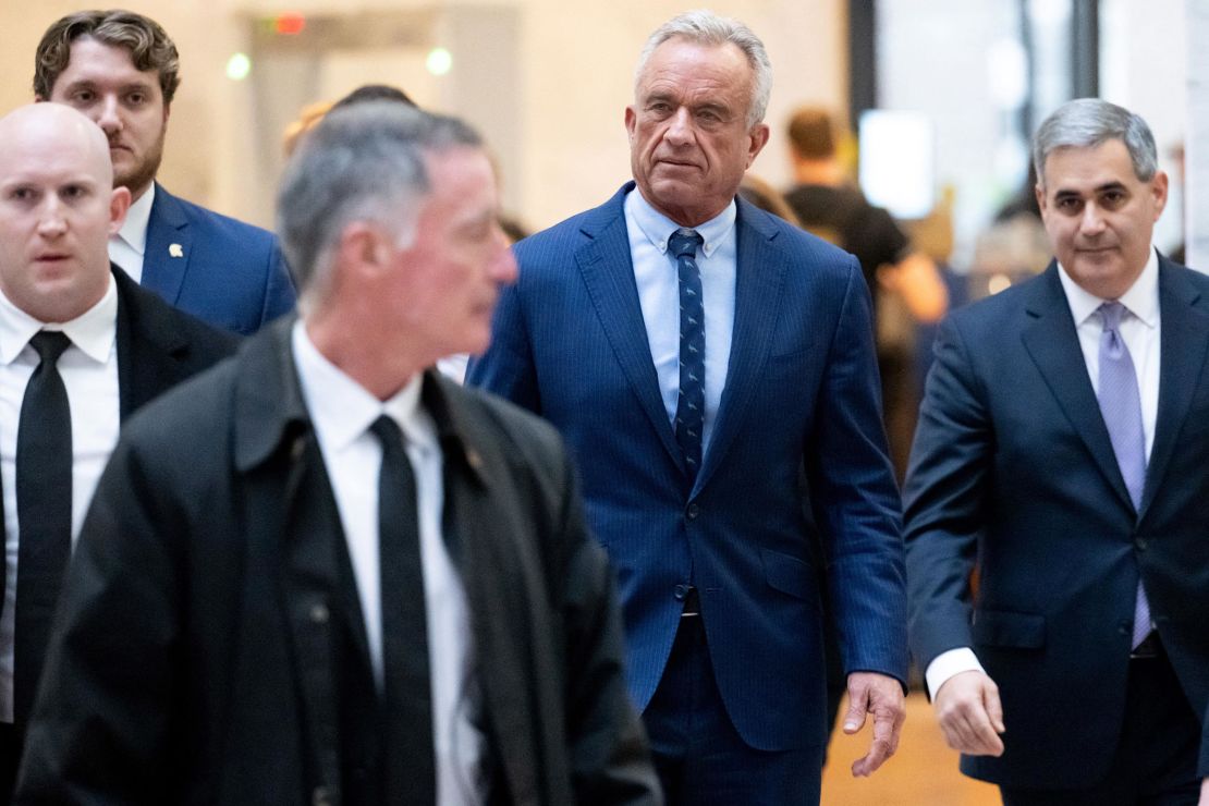 Robert F. Kennedy Jr. arrives to meet with US Senators on Capitol Hill in Washington, DC, on December 16. 