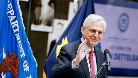 US Attorney General Merrick Garland speaks at the ATF headquarters on January 10, 2025 in Washington, DC.