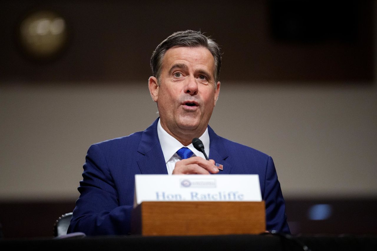 John Ratcliffe speaks during a Senate Intelligence confirmation hearing on Capitol Hill on January 15, 2025 in Washington, DC. 