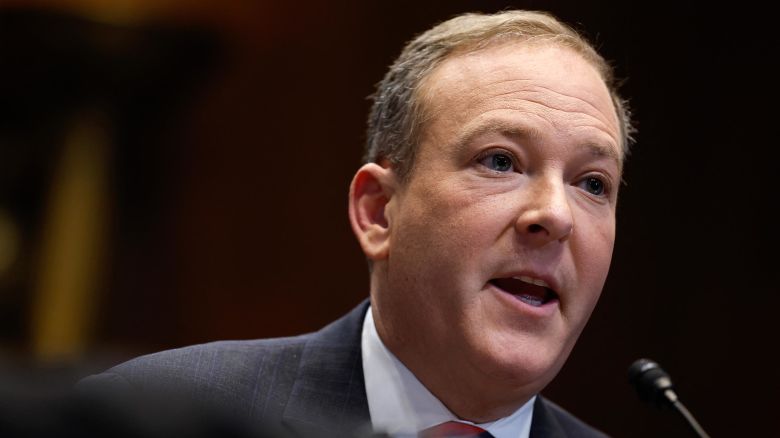 Lee Zeldin testifies before a Senate Environment and Public Works Committee hearing on his nomination to be Administrator of the Environmental Protection Agency, on Capitol Hill in Washington, DC, on January 16, 2025. 