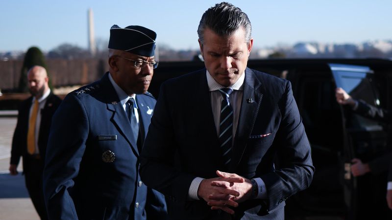 Hegseth could fire some senior generals and admirals soon, sources say