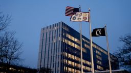 The Arthur J. Altmeyer Social Security Administration building at the agency's headquarters in Woodlawn, Maryland, on February 19.