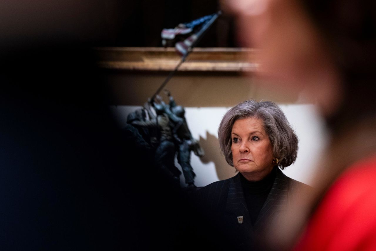 Susie Wiles during a cabinet meeting at the White House in Washington, DC, on Wednesday, February 26.