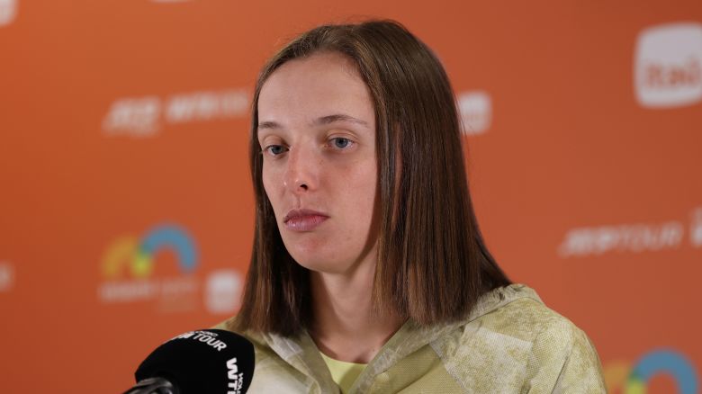 Iga Swiatek during Miami Open 2025 tennis tournament in Miami on March 24.