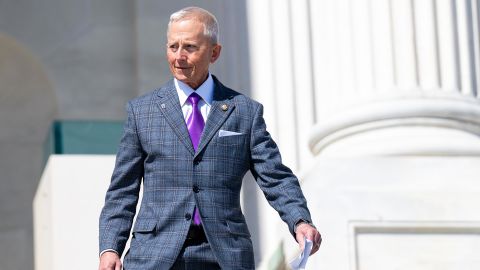 Rep. Jeff Van Drew walks down the House steps after last votes in the US Capitol on Thursday, March 27.