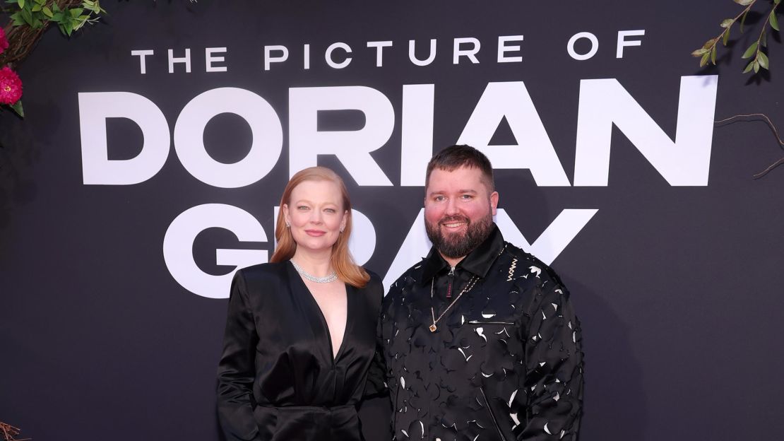 Sarah Snook and Kip Williams attend "The Picture Of Dorian Gray" Opening Night at The Music Box Theatre on March 27 in New York City.