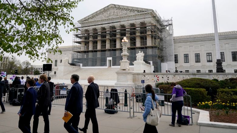The US Supreme Court in Washington, DC, April 2.