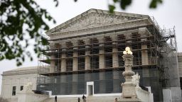 The US Supreme Court is seen on April 7 in Washington, DC.