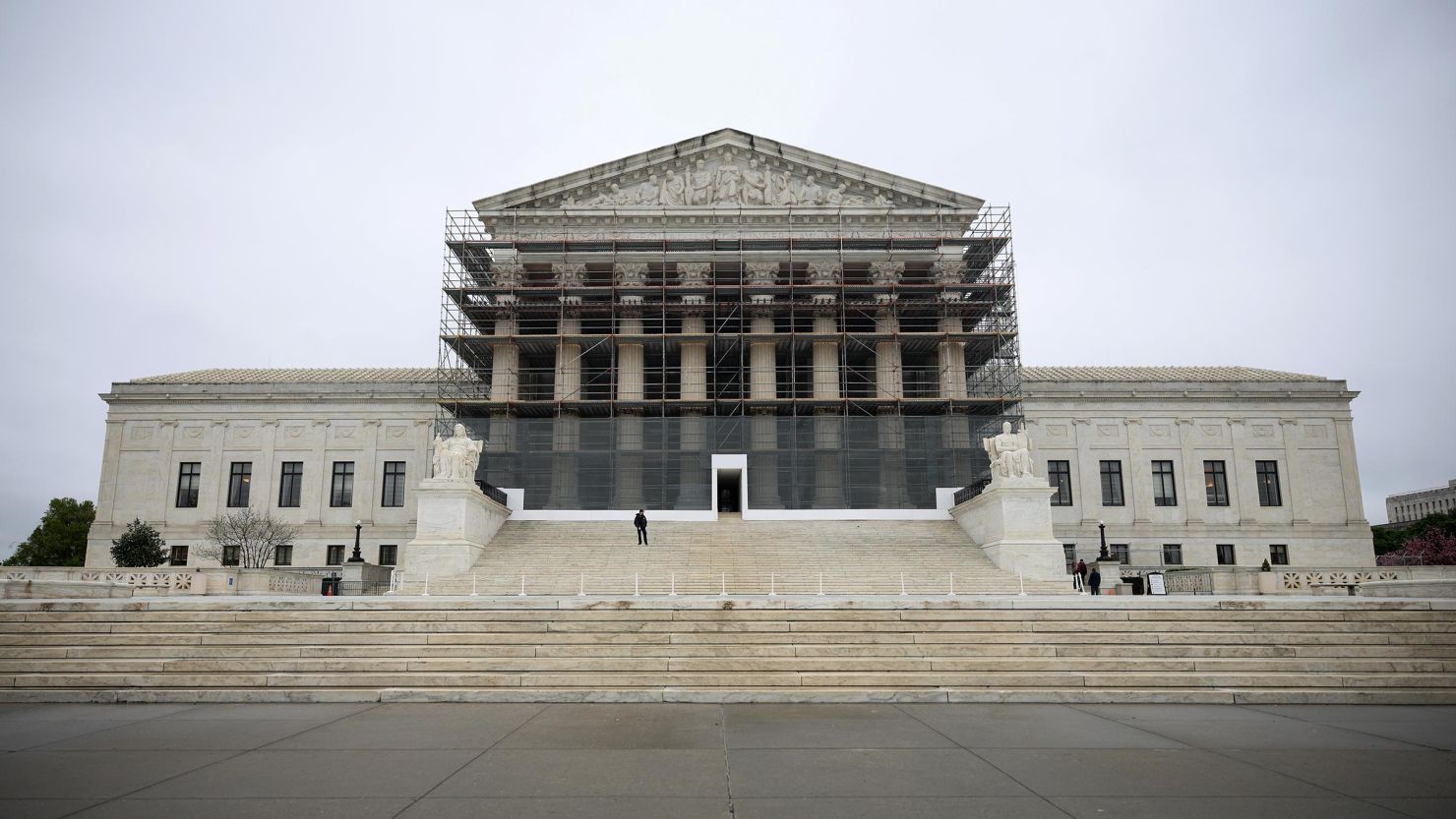 The US Supreme Court is seen on April 7 in Washington, DC.