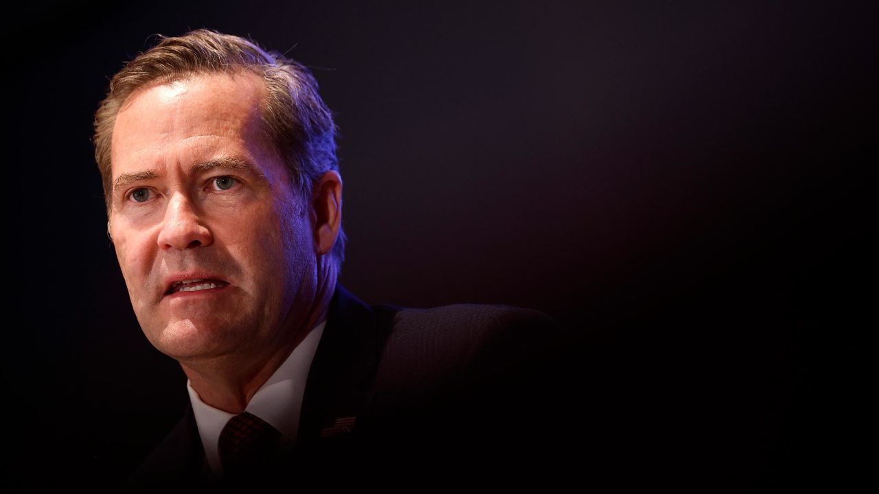 National Security Advisor Mike Waltz speaks on a panel at the US Capitol on April 30 in Washington, DC.