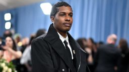 A$AP Rocky arrives for the 2025 Met Gala at the Metropolitan Museum of Art on May 5, in New York.
