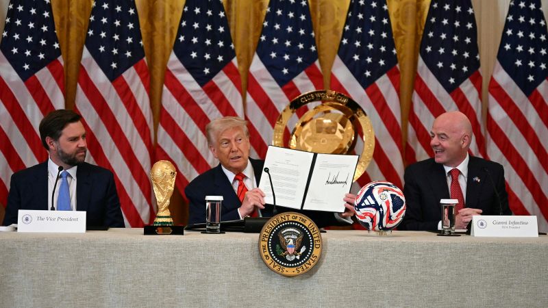 Trump says there’s no tension between the US and World Cup co-hosts Canada and Mexico amid preparations for 2026 tournament Trump says there’s no tension between the US and World Cup co-hosts Canada and Mexico amid preparations for 2026 tournament