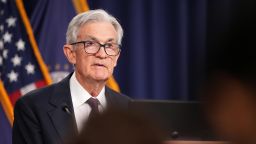 Federal Reserve Chair Jerome Powell speaks during a news conference following a Federal Open Market Committee meeting at the William McChesney Martin Jr. Federal Reserve Board Building on May 7 in Washington, DC.