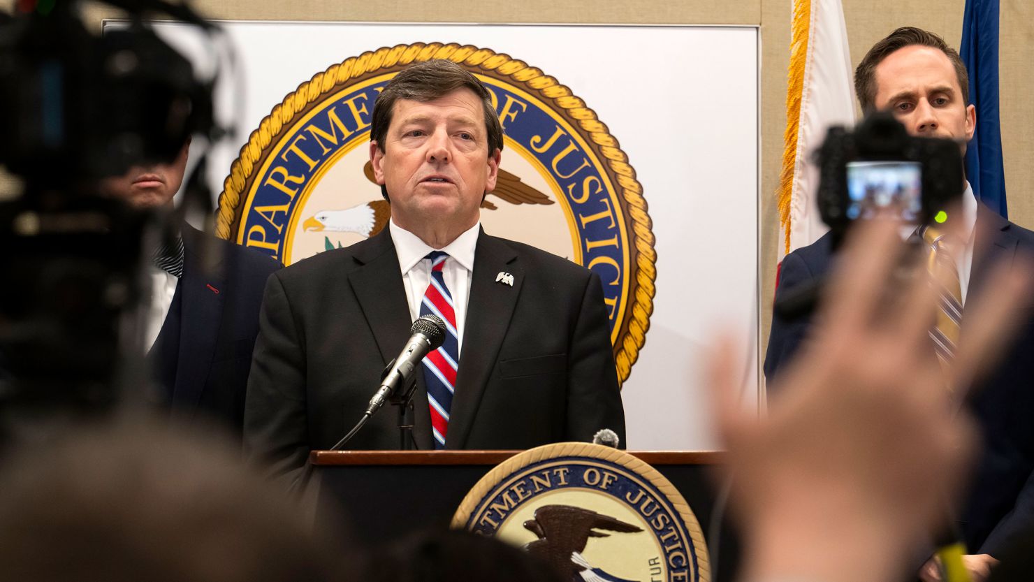 Ed Martin speaks during a press conference on May 13 in Washington, DC.